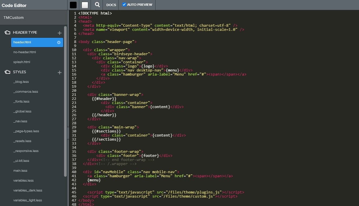 weebly html code editing